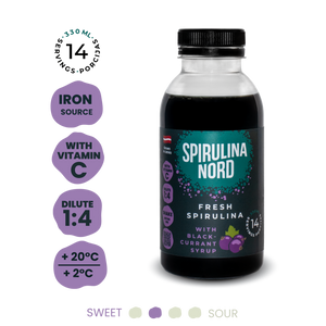 Raw Living Spirulina With Berry Syrup