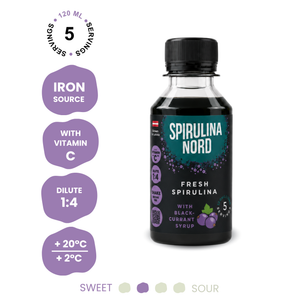 Blackcurrant Natural Spirulina 120ml #U120 #en