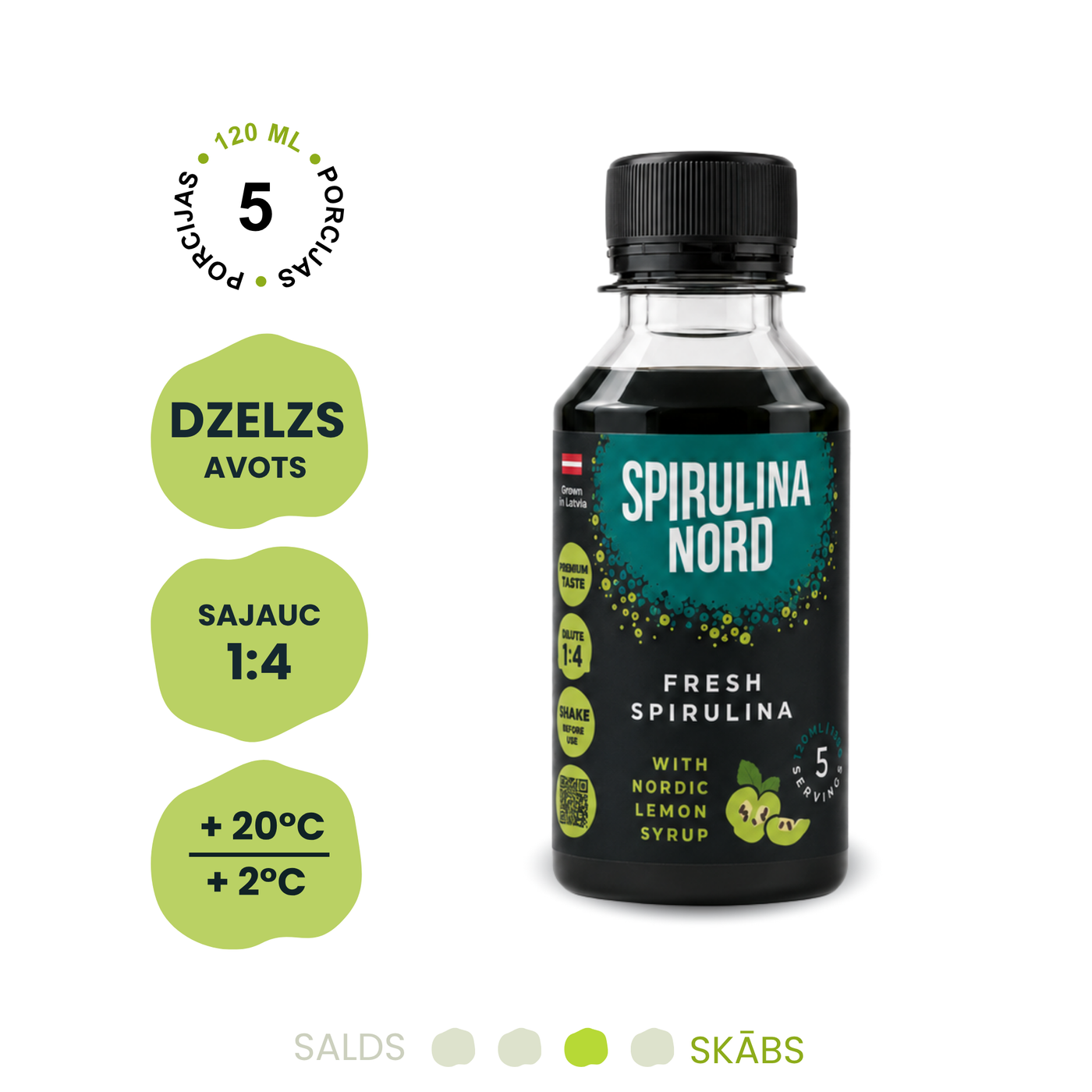 Cidoniju_Spirulinas_sirups_120ml #C120 #lv