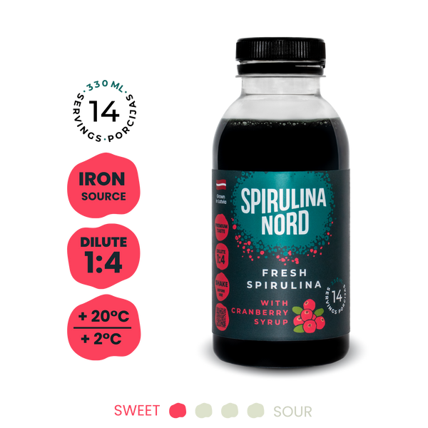 Cranberry Natural Spirulina benefits 330ml #DZ330