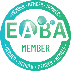 EABA Member logo with green and white colors
