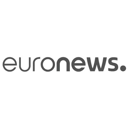 Euronews logo in black on a white background