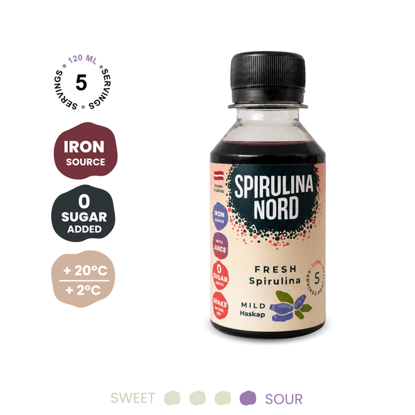 Mild haskap fresh spirulina 120ml #H120 #en