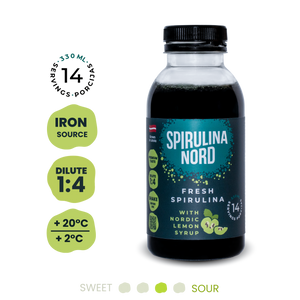 Raw Living Spirulina With Berry Syrup