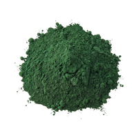 Processed and dry spirulina powder