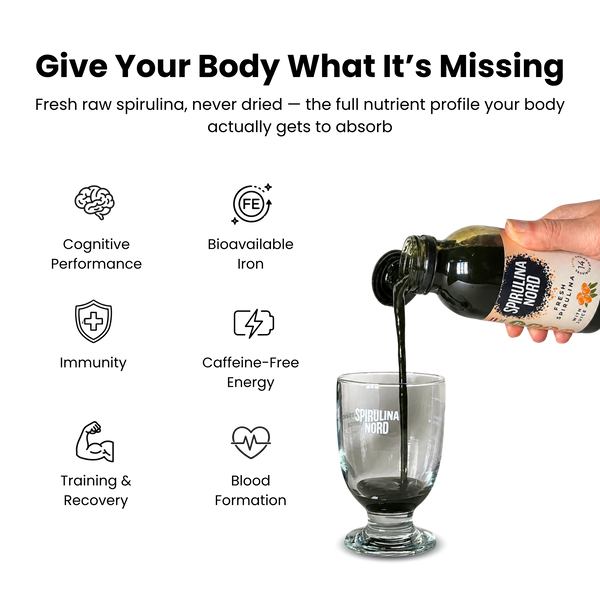 Raw Living Spirulina With Buckthorn Juice 120ml