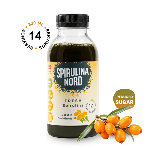 Sea Buckthorn Natural Spirulina benefits 330ml #SJ330 #en