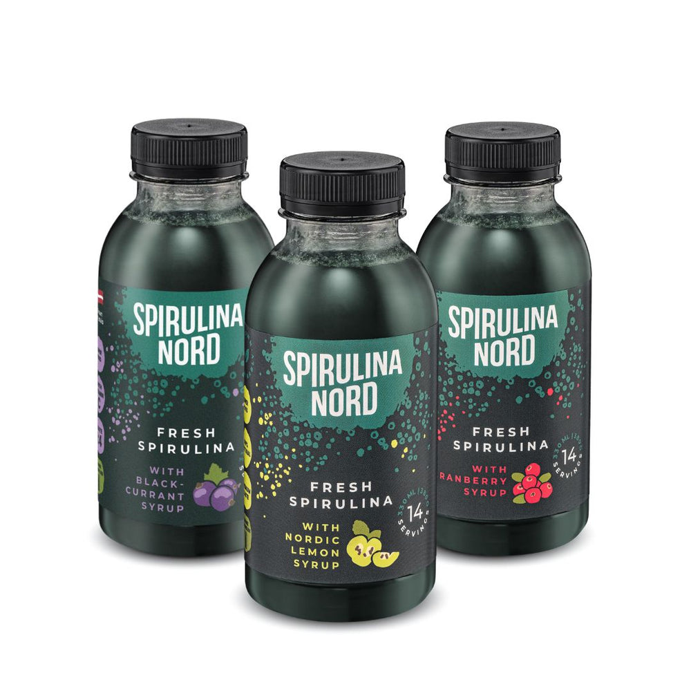 SpirulinaNord® Raw Living Spirulina With Berry Syrup