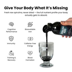 Raw Living Spirulina With Berry Syrup