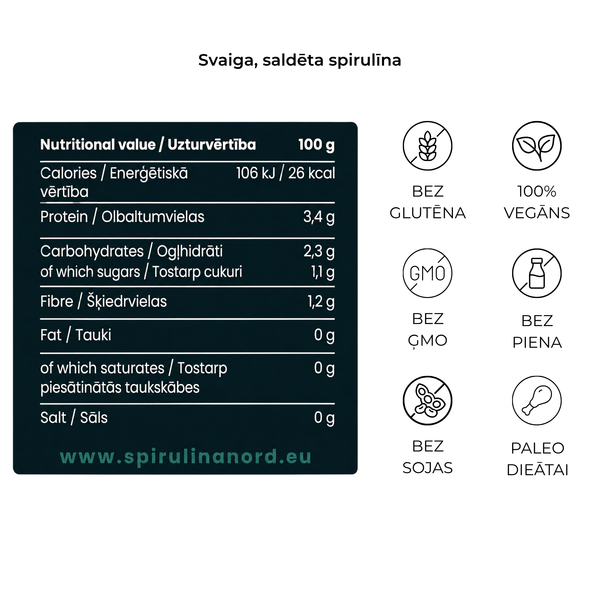 Uzturvertiba_-_Saldeta_Spirulina #lv