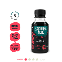 Raw Living Spirulina With Berry Syrup 120ml