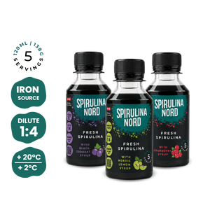Raw Living Spirulina With Berry Syrup 120ml