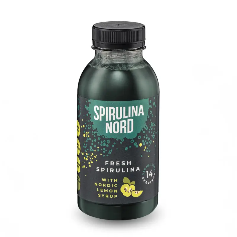 Fresh spirulina syrups